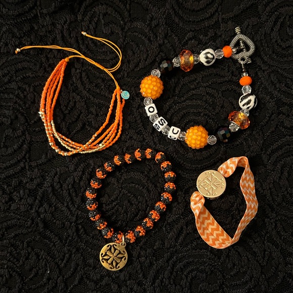 Bundle of 4 OK State-themed bracelets (Go Pokes!!!) - Picture 5 of 6